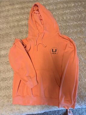 Huk women’s Coral-Orange Pullover Hoodie